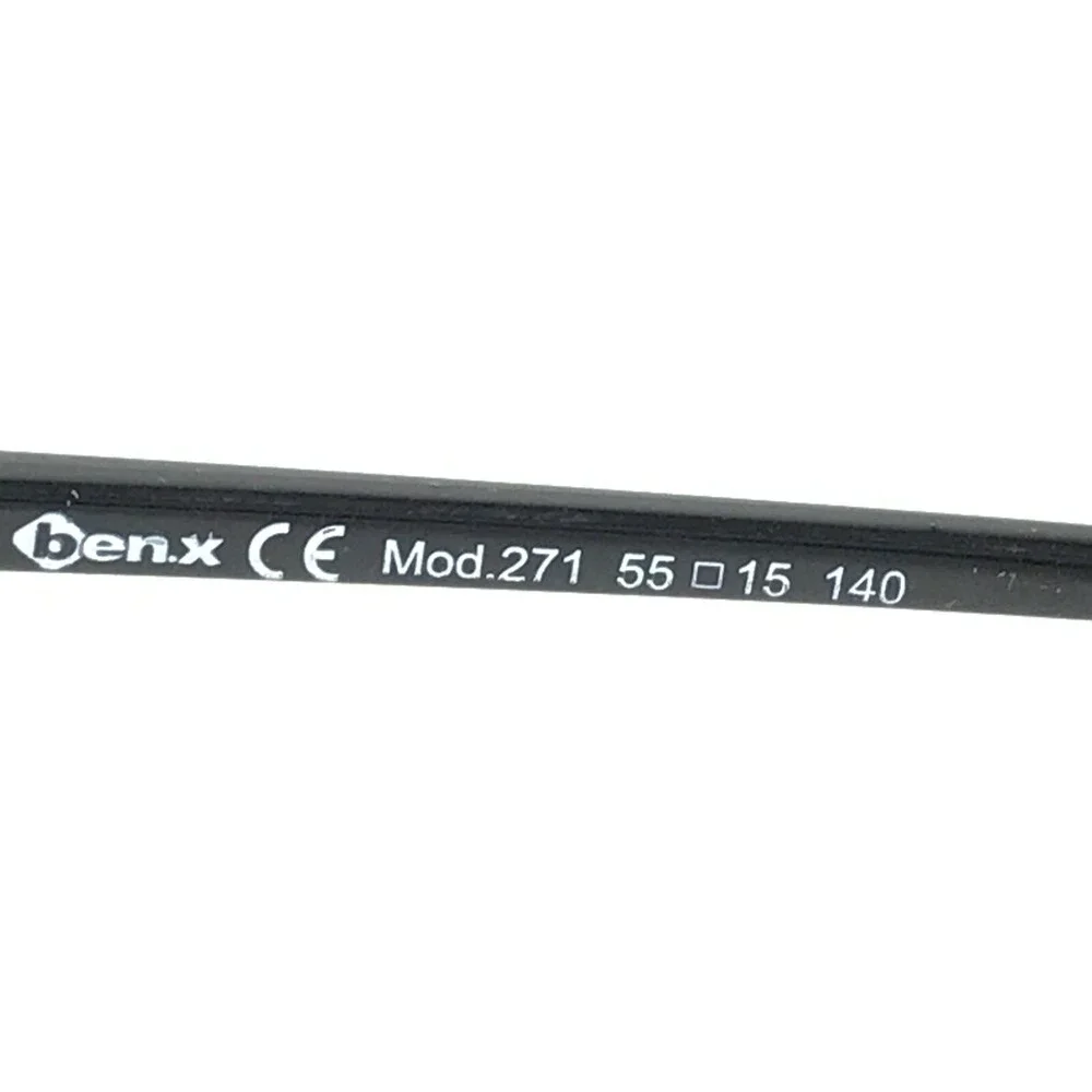 Ben.x Mod.271 Col.D222 Eyeglasses Frames Black Red Square Full Rim 55-15-140